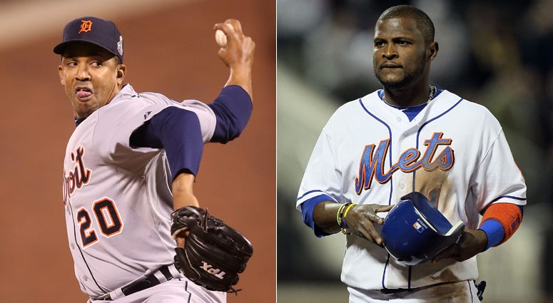 Octavio Dotel, left, and Luis Castillo Octavio Dotel, left, and Luis Castillo