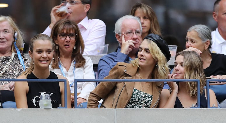 Models Josephine Skriver, Cara Delevingne and Ashley Benson (Getty Images)