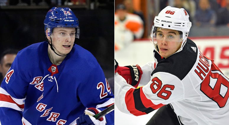 From left, Kappa Kakko and Jack Hughes From left, Kappa Kakko and Jack Hughes