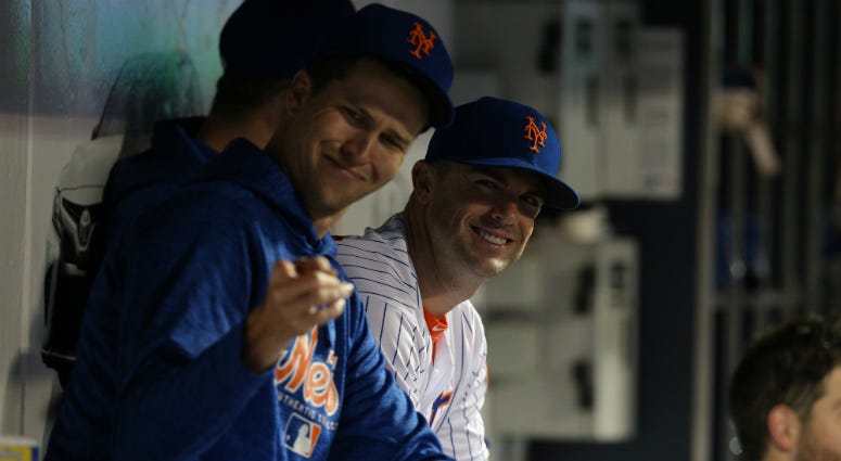 Jacob deGrom and David Wright Jacob deGrom and David Wright