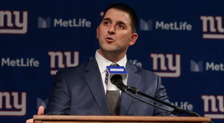 Joe Judge talks to the media after he was introduced as the new head coach of the New York Giants during a news conference at MetLife Stadium on January 9, 2020 in East Rutherford, New Jersey Joe Judge talks to the media after he was introduced as the new head coach of the New York Giants during a news conference at MetLife Stadium on January 9, 2020 in East Rutherford, New Jersey