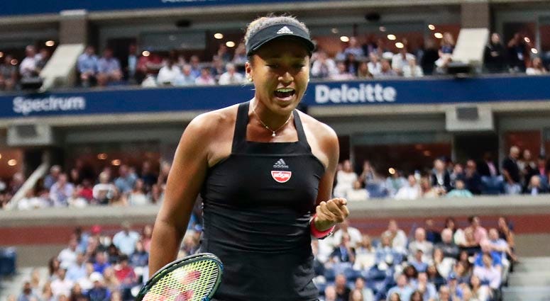 Naomi Osaka reacts after winning a point against Serena Williams during the women's final of the U.S. Open on Sept. 8, 2018, Naomi Osaka reacts after winning a point against Serena Williams during the women's final of the U.S. Open on Sept. 8, 2018,