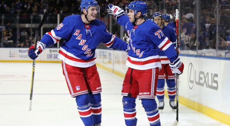 Brady Skjei and Tony DeAngelo Brady Skjei and Tony DeAngelo