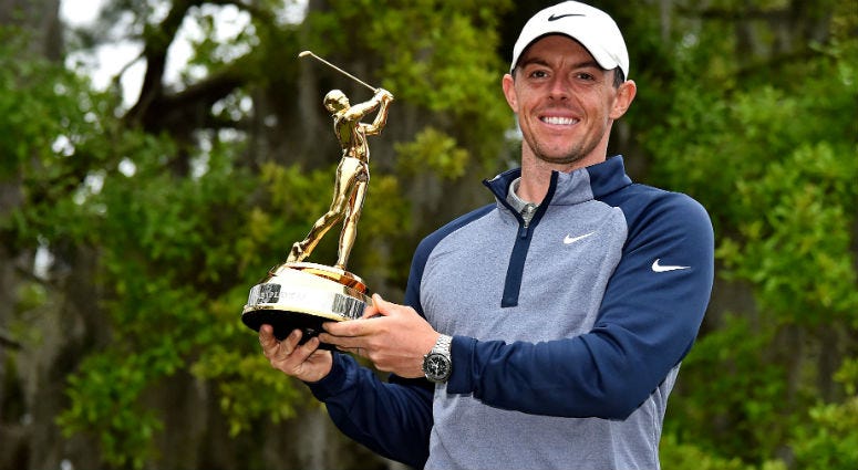 Rory McIlroy celebrate winning THE PLAYERS Championship golf tournament at TPC Sawgrass - Stadium Course. Rory McIlroy celebrate winning THE PLAYERS Championship golf tournament at TPC Sawgrass - Stadium Course.