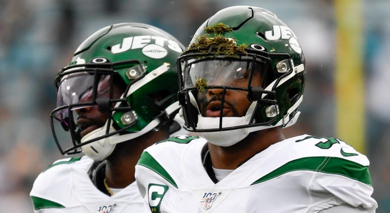 Jets strong safety Jamal Adams looks on during the first quarter against the Jaguars Oct 27, 2019; Jacksonville, FL Jets strong safety Jamal Adams looks on during the first quarter against the Jaguars Oct 27, 2019; Jacksonville, FL
