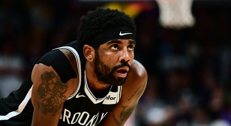 Brooklyn Nets guard Kyrie Irving (11) during the second half against the Denver Nuggets on Nov 14, 2019 at the Pepsi Center. Brooklyn Nets guard Kyrie Irving (11) during the second half against the Denver Nuggets on Nov 14, 2019 at the Pepsi Center.