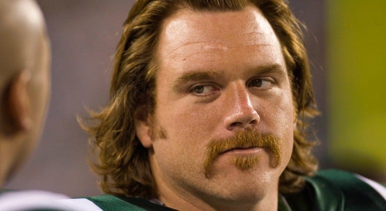 New York Jets guard Alan Faneca (66) along the sidelines during the fourth quarter against the Philadelphia Eagles at Lincoln Financial Field on August 28, 2008 in Philadelphia, PA. The New York Jets defeated the Philadelphia Eagles 27-20. New York Jets guard Alan Faneca (66) along the sidelines during the fourth quarter against the Philadelphia Eagles at Lincoln Financial Field on August 28, 2008 in Philadelphia, PA. The New York Jets defeated the Philadelphia Eagles 27-20.