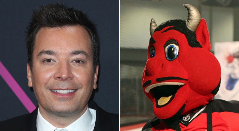 Jimmy Fallon and NJ Devil Jimmy Fallon and NJ Devil