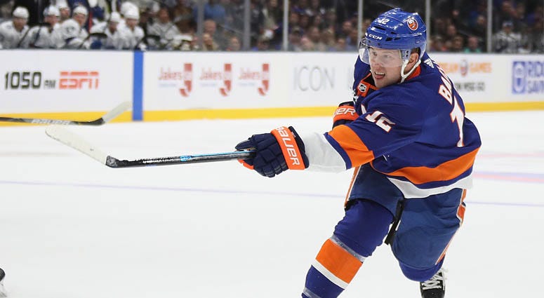 The Islanders' Josh Bailey skates against the Tampa Bay Lightning on Nov. 1, 2019, at NYCB Live's Nassau Coliseum. The Islanders' Josh Bailey skates against the Tampa Bay Lightning on Nov. 1, 2019, at NYCB Live's Nassau Coliseum.