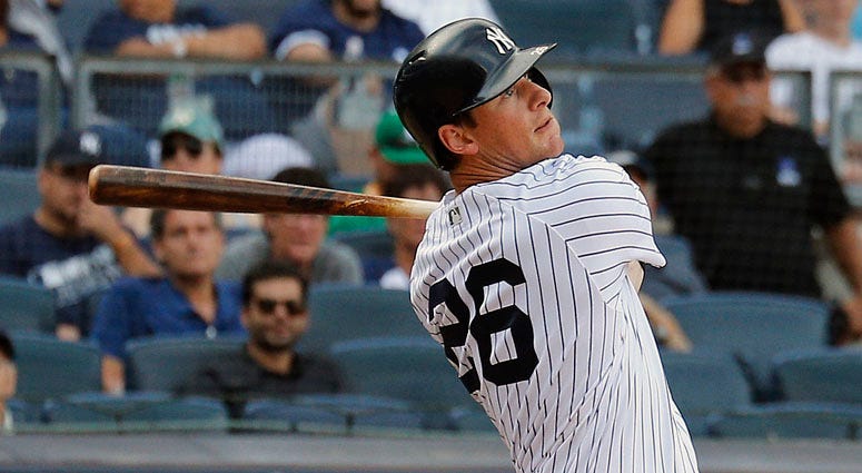 Yankees third baseman DJ LeMahieu hits a game-winning home run against the Oakland Athletics during the eleventh inning on Aug. 31, 2019, at Yankee Stadium. Yankees third baseman DJ LeMahieu hits a game-winning home run against the Oakland Athletics during the eleventh inning on Aug. 31, 2019, at Yankee Stadium.