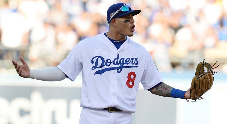 Dodgers shortstop Manny Machado Dodgers shortstop Manny Machado