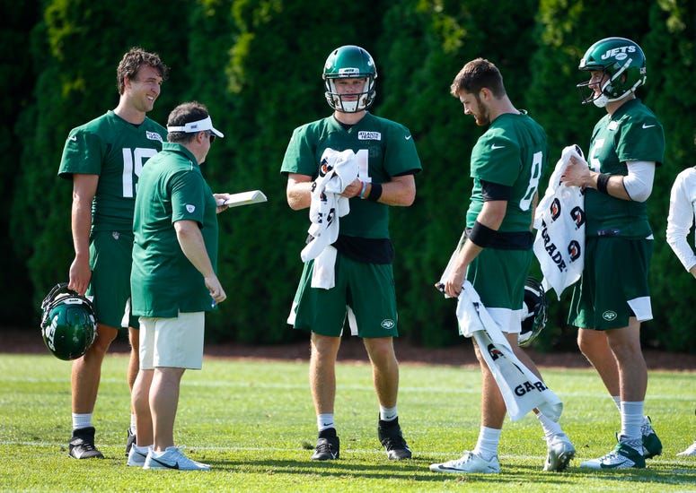 Sam Darnold in Jets camp Sam Darnold in Jets camp