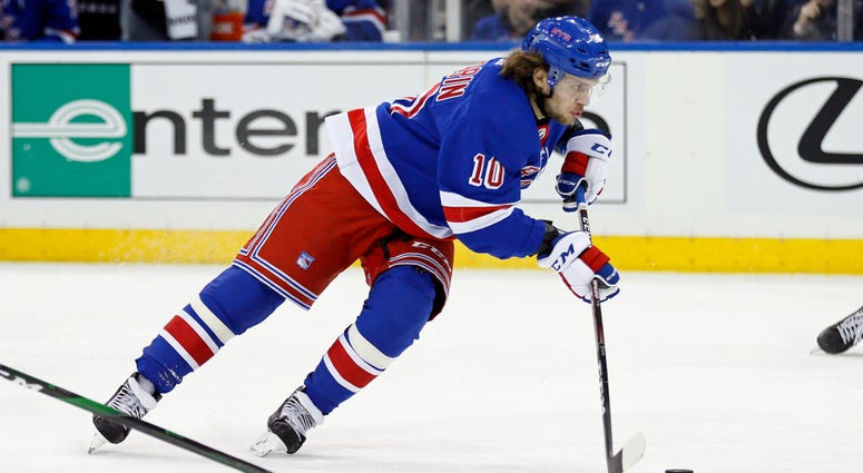 Rangers left wing Artemi Panarin in action during the second period against the Columbus Blue Jackets Jan 19, 2020; New York, New York Rangers left wing Artemi Panarin in action during the second period against the Columbus Blue Jackets Jan 19, 2020; New York, New York