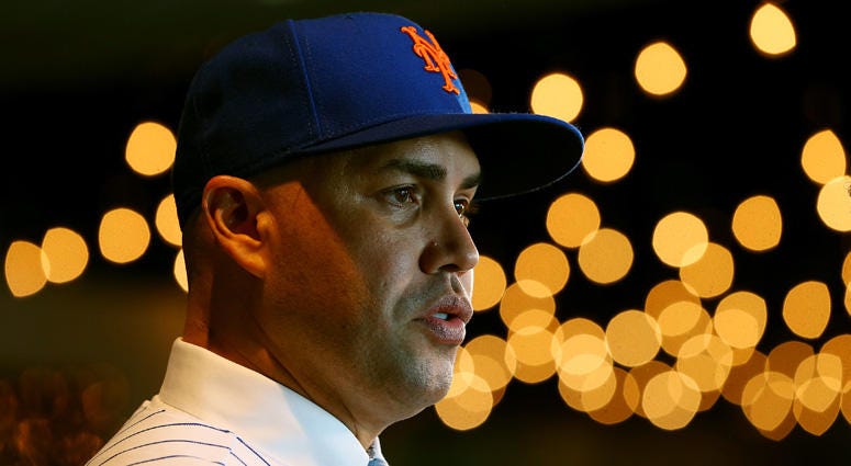 Carlos Beltran talks to the media after being introduced by as the manager of the New York Mets during a press conference at Citi Field on Nov. 4, 2019. Carlos Beltran talks to the media after being introduced by as the manager of the New York Mets during a press conference at Citi Field on Nov. 4, 2019.