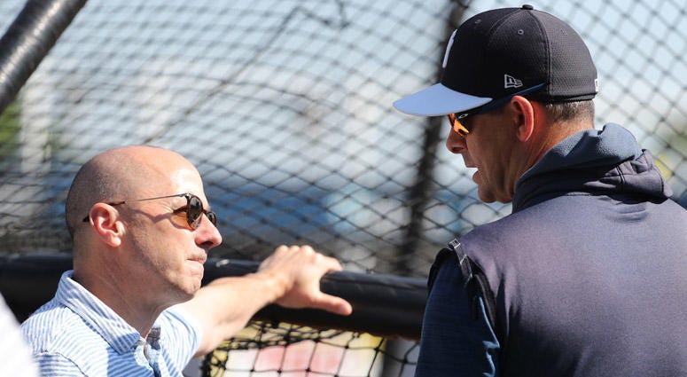 Brian Cashman and Aaron Boone Brian Cashman and Aaron Boone