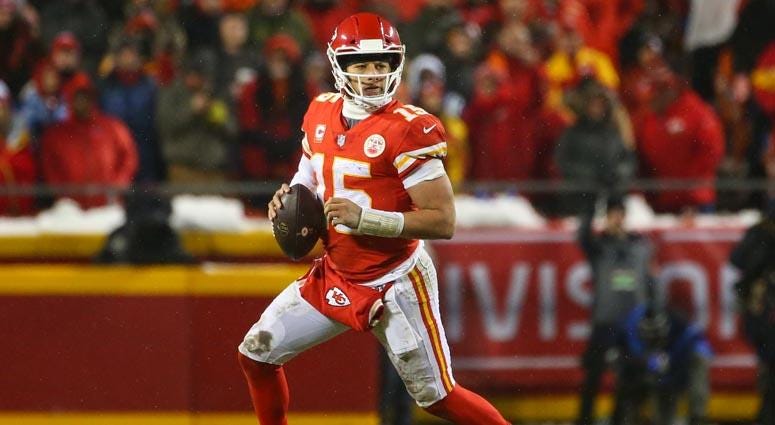 Chiefs quarterback Patrick Mahomes Chiefs quarterback Patrick Mahomes