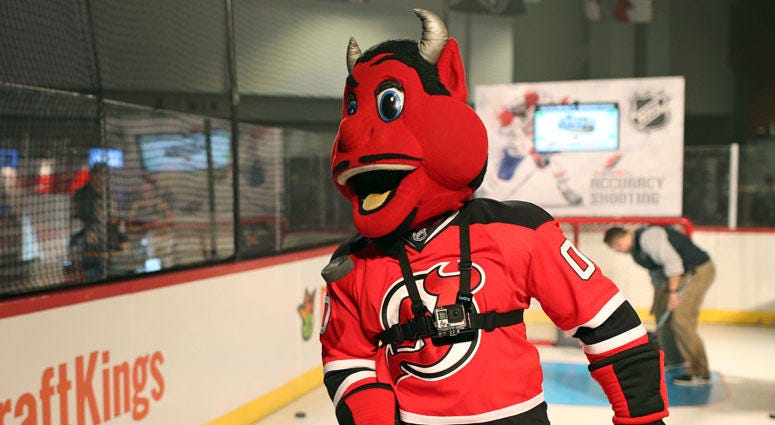NJ Devil, the mascot of the New Jersey Devils NJ Devil, the mascot of the New Jersey Devils