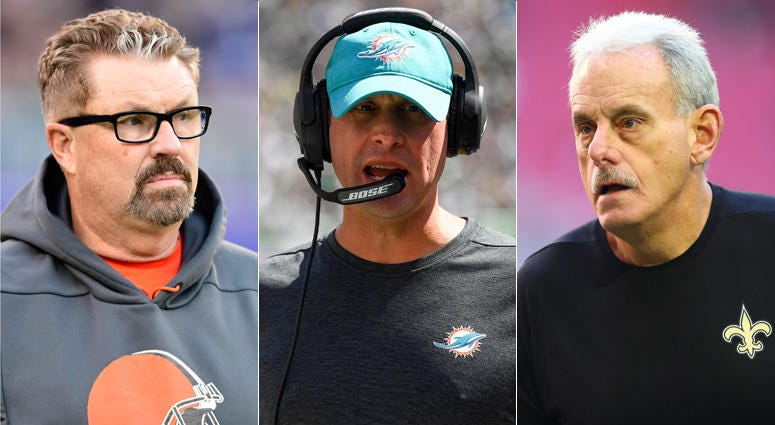 Adam Gase, Gregg Williams and Joe Vitt Adam Gase, Gregg Williams and Joe Vitt