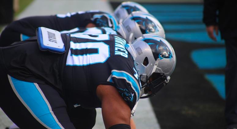 Panthers offensive line