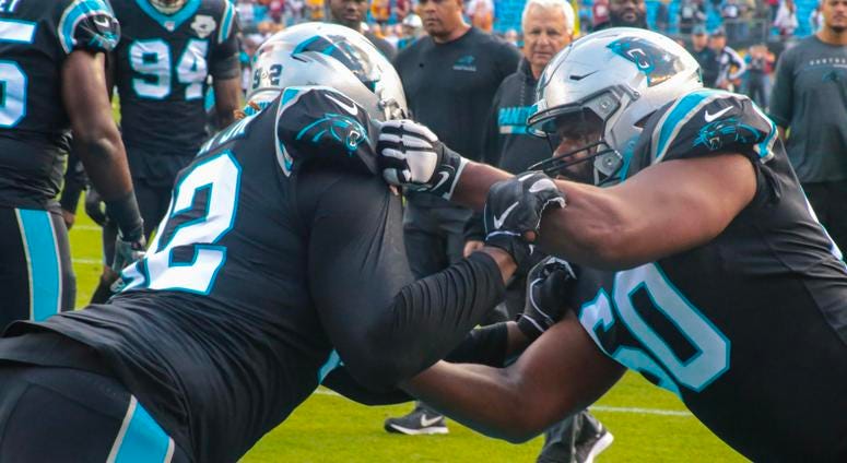 Panthers offensive line