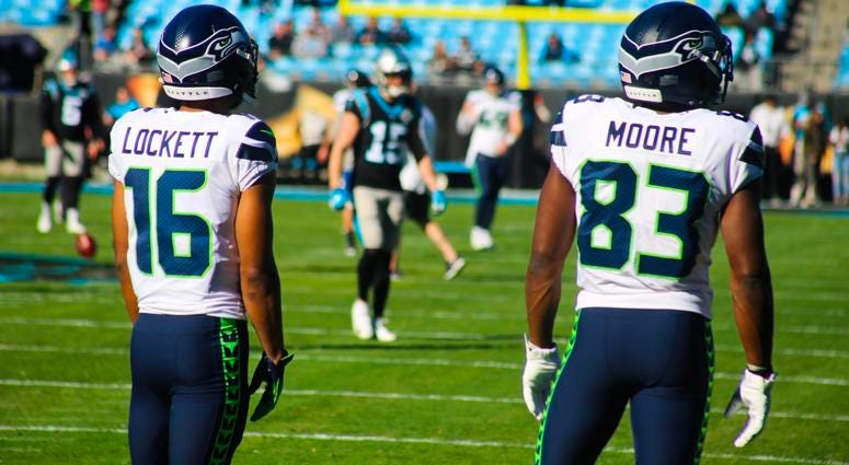 Seahawks WRs Tyler Lockett and David Moore