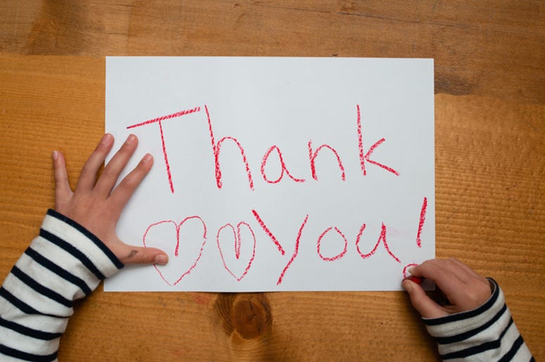DOC SHOW AUDIO: No Thank You on Thank You Cards!