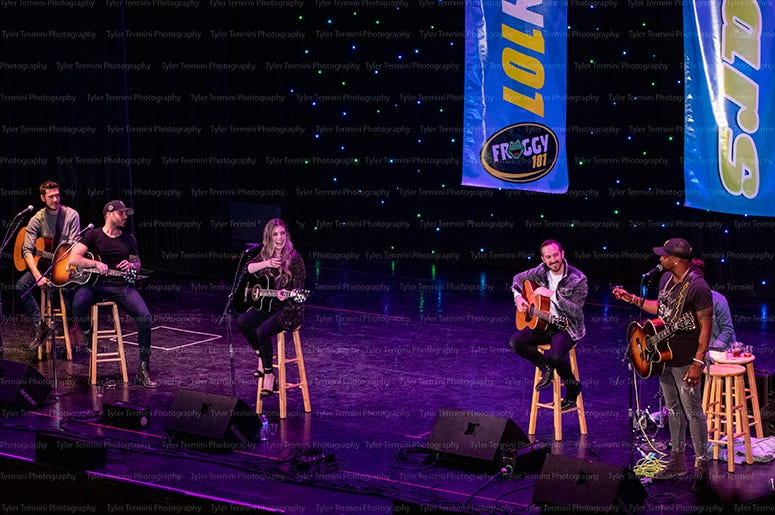 Tyler Rich, Tenille Arts, Jimmie Allen Froggy 101's Guitars and Stars
