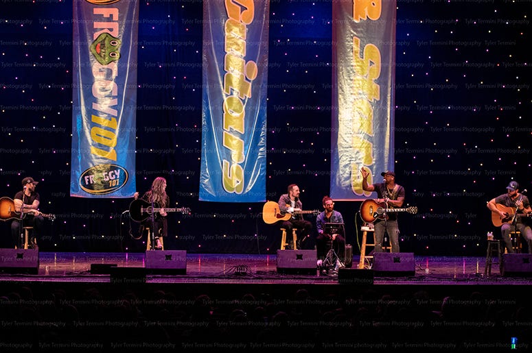 Tyler Rich, Tenille Arts, Jimmie Allen, Riley Green Froggy 101's Guitars and Stars