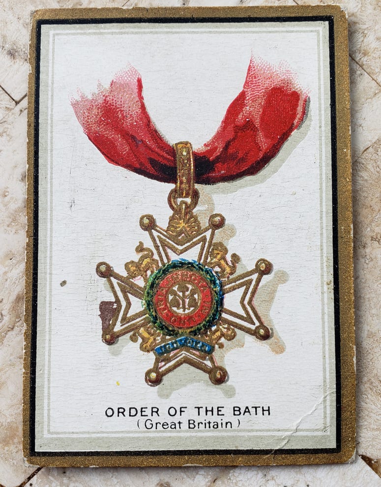 1911 American Tobacco T56 Order of the Bath card