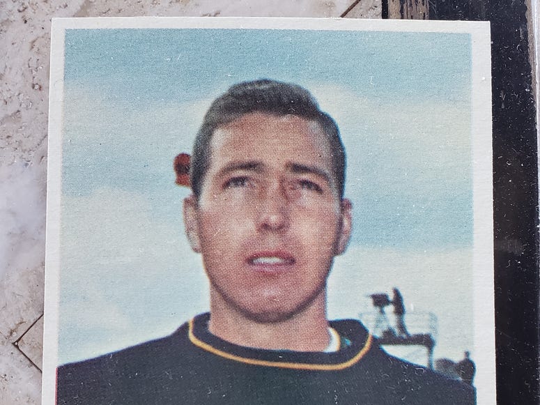 1961 Fleer Football Bart Starr card