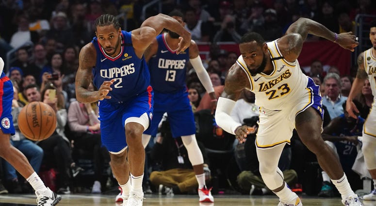 Kawhi Leonard and LeBron James