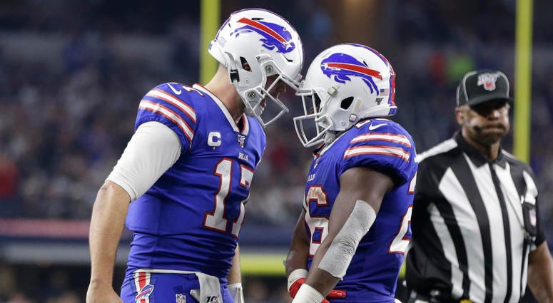Josh Allen and Devin Singletary