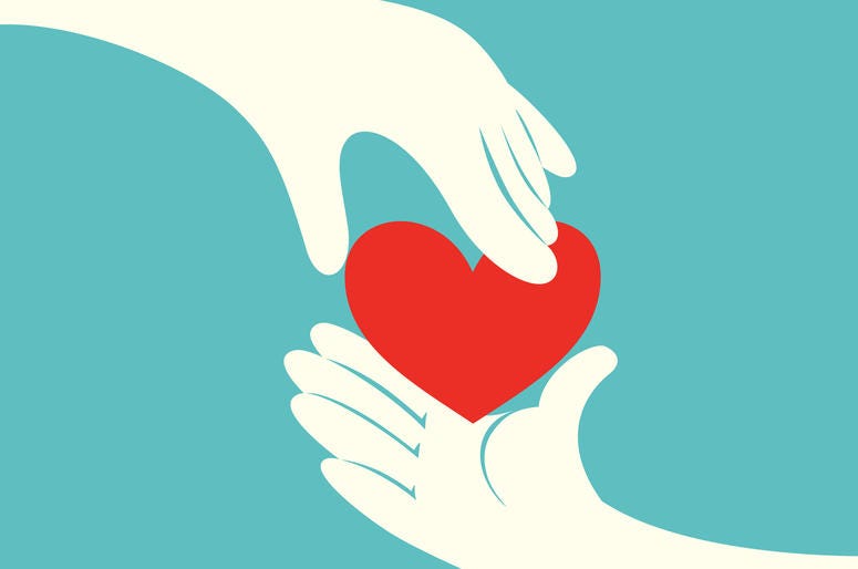 Two Hands With A Heart In The Middle