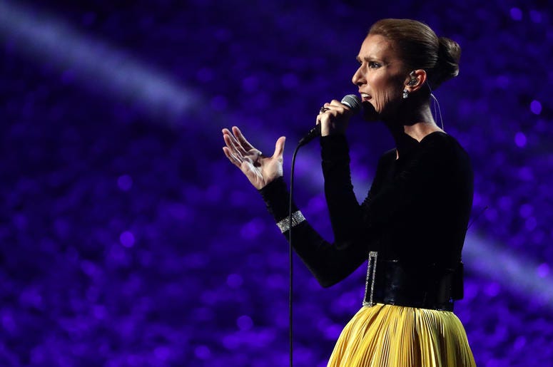 Celine Dion On Stage Singing
