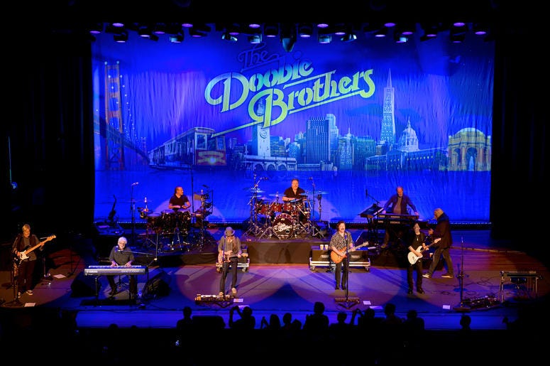 The Doobie Brothers On Stage Performing