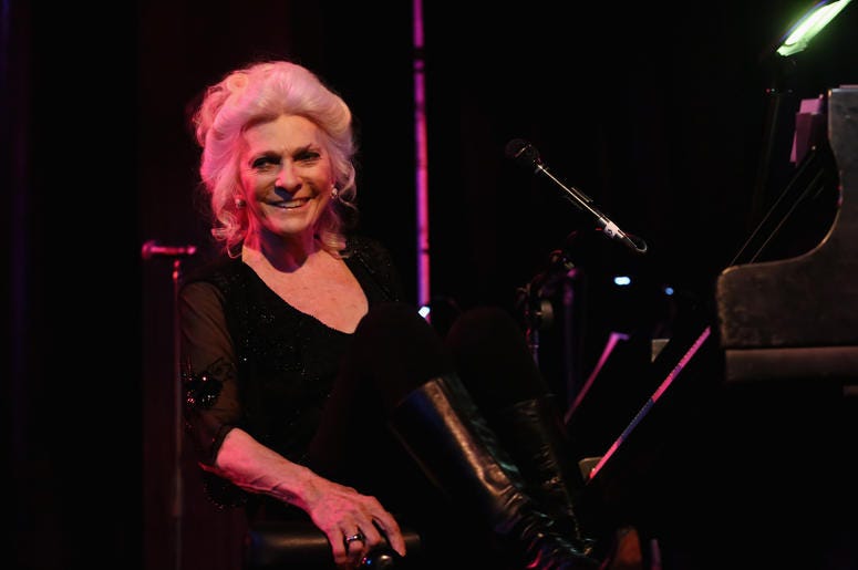 Judy Collins Sitting At Piano
