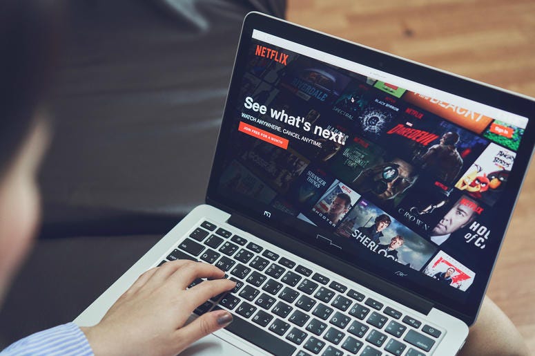 January 9, 2018 : Netflix app on Laptop screen. Netflix is an international leading subscription service for watching TV episodes and movies. January 9, 2018 : Netflix app on Laptop screen. Netflix is an international leading subscription service for watching TV episodes and movies.