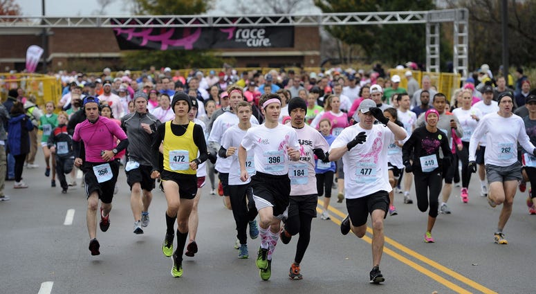 Runners race through Maryland Farms during Race for the Cure in 2012 in Nashville