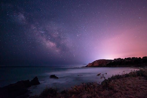 dark beach