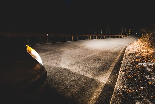 dark road