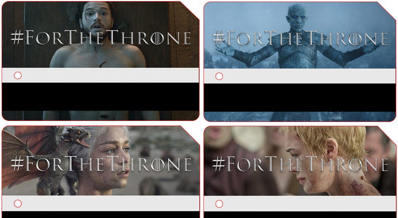 Game of Thrones MetroCards (HBO) Game of Thrones MetroCards