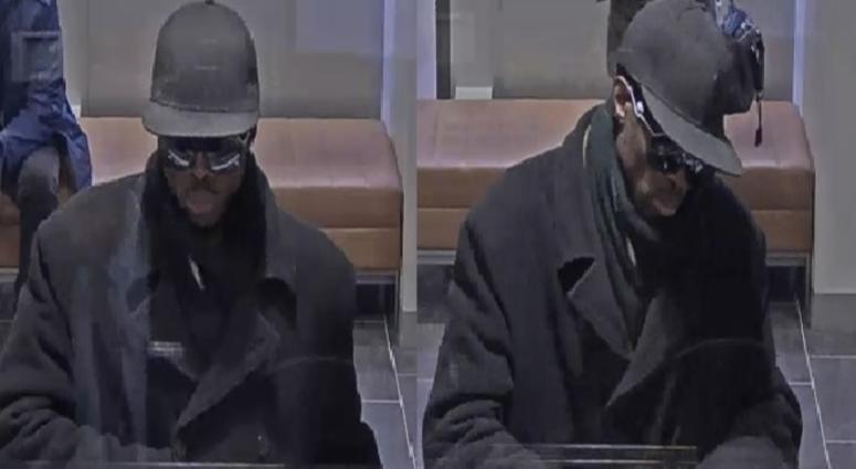 Surveillance images of the suspect at a Chase Bank. The Wire robber