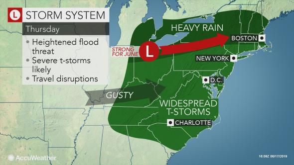 It will be especially rainy Upstate and in New England. Rain 3