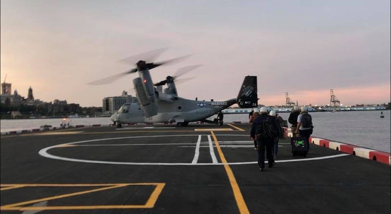 MV-22 Osprey at the Downtown Heliport