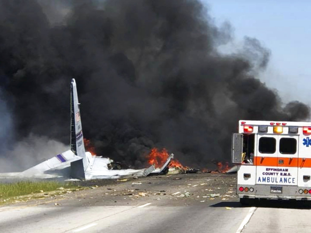 Savannah military cargo plane crash