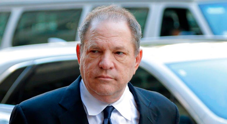 In this July 9, 2018 file photo, Harvey Weinstein arrives to court in New York.