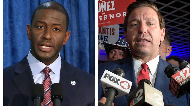 Andrew Gillum and Ron DeSantis. Andrew Gillum and Ron DeSantis
