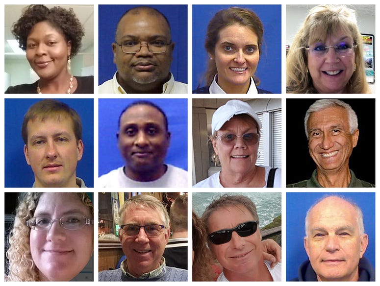 The 12 Virginia Beach victims. Virginia Beach victims