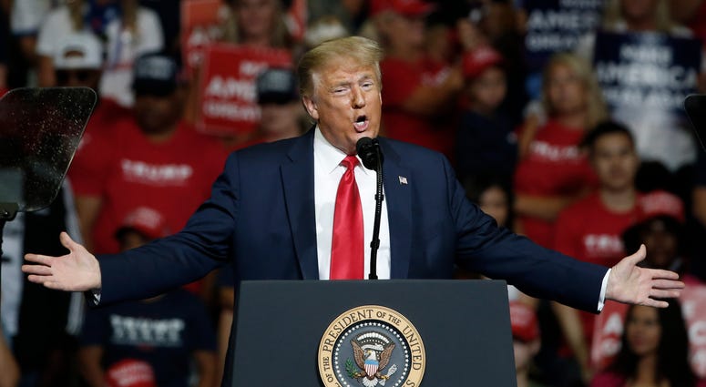 President Donald Trump speaks during a campaign rally in Tulsa, Okla., Saturday, June 20, 2020. Trump rally