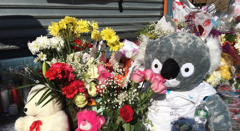 A memorial grows to Lesandro Guzman Feliz, 15, who was stabbed to death in the Bronx. A memorial grows to Lesandro Guzman Feliz, 15, who was stabbed to death in the Bronx.
